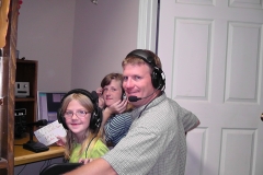 Logan KF5MTH, Laurel KF5KAJ and Scott W5WZ